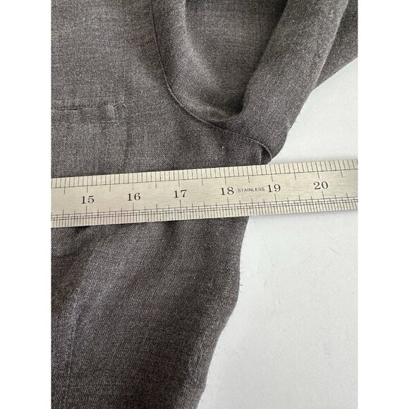 Vintage Armani Collezioni Womens 8 Shirt Wool Button Up Tailored Old Money RARE - Picture 13 of 16